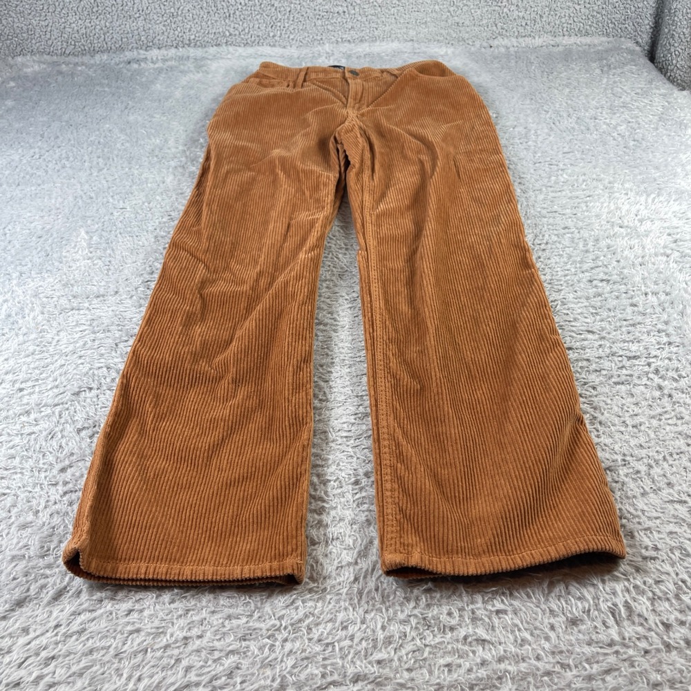 Hollister High Rise Dad Pants Brown Corduroy Straight Leg W25 1R